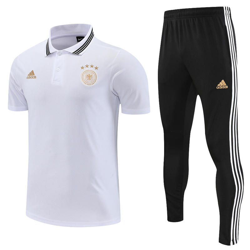 AAA Quality Germany 22/23 White/Golden Training Kit Jerseys